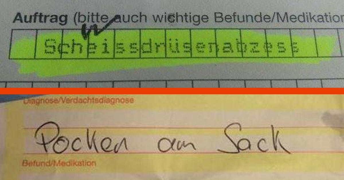 19 Befunde und Berichte von Ärzten, die zum Schreien sind