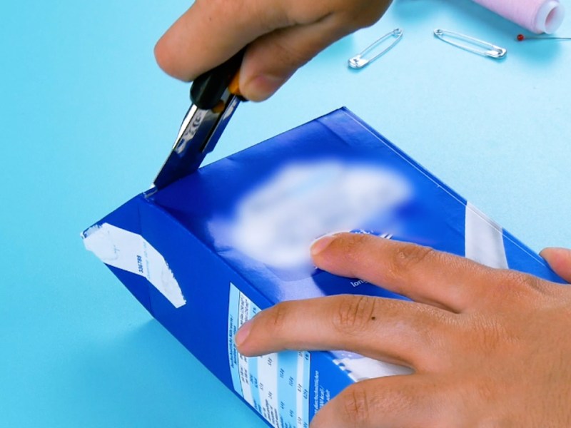 Selbst gemachte Clutch aus Tetra Pak | DIY Tasche ohne Nähen