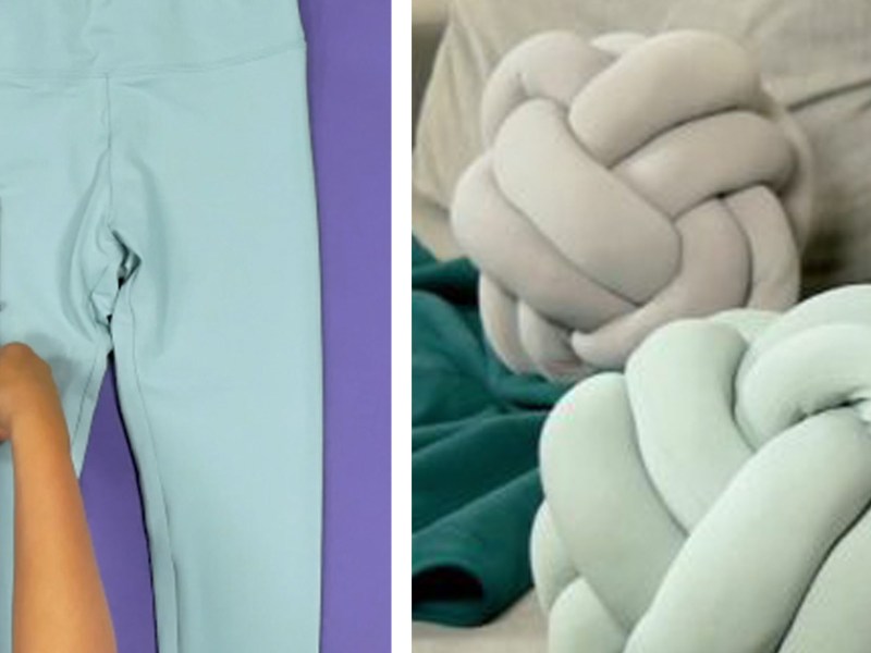 Kissen nähen leicht gemacht | Knotenkissen aus alten Leggings