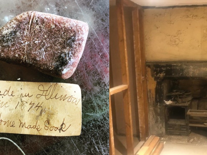 Alte Seife und verborgener Kamin