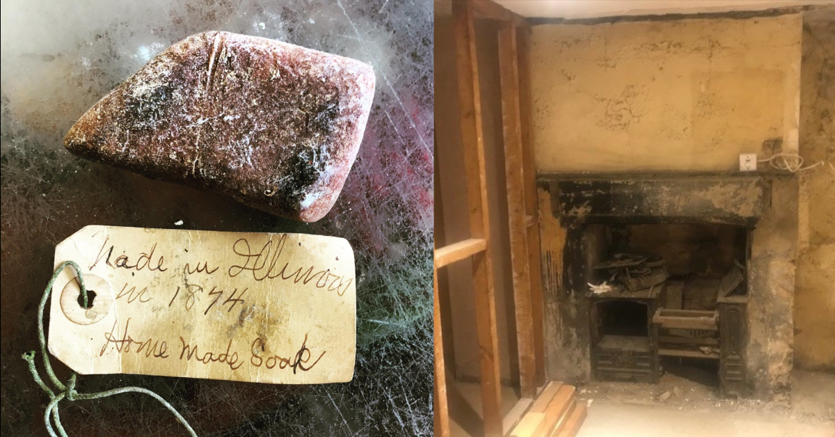Alte Seife und verborgener Kamin