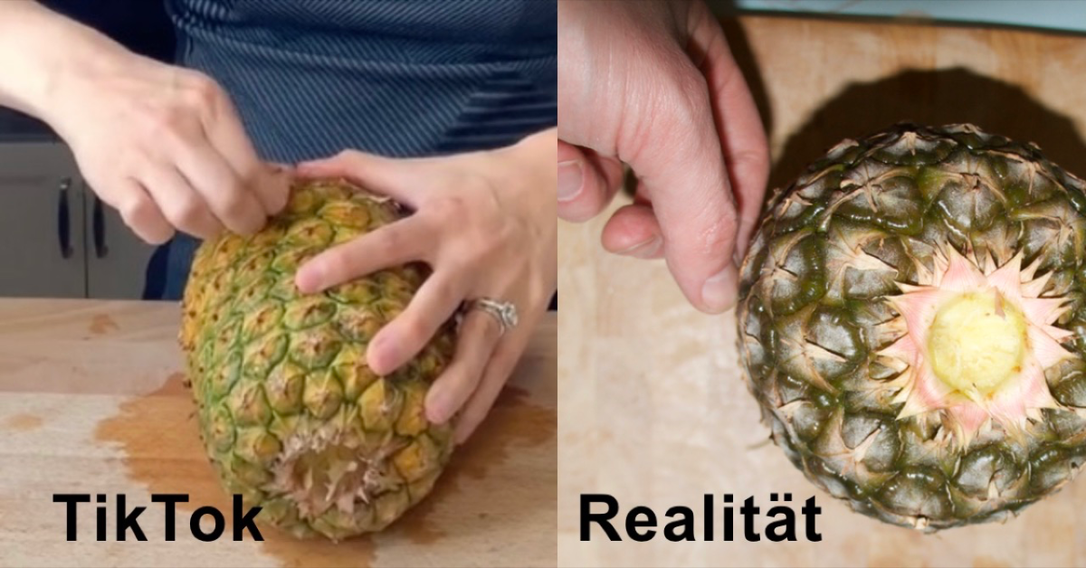 Ananas Tiktock Hack – Original und Realität