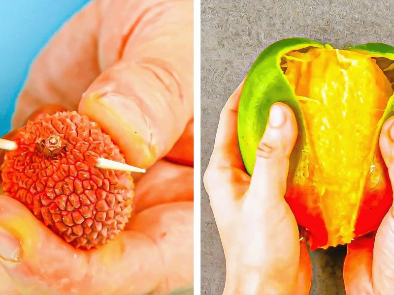 Schneiden und Schälen von Obst und Gemüse