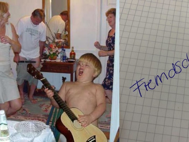 Verrücktes Familienbild und das Wort Fremdscham