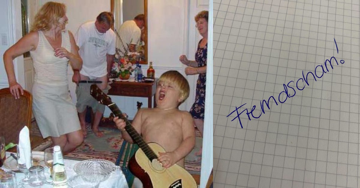 Verrücktes Familienbild und das Wort Fremdscham