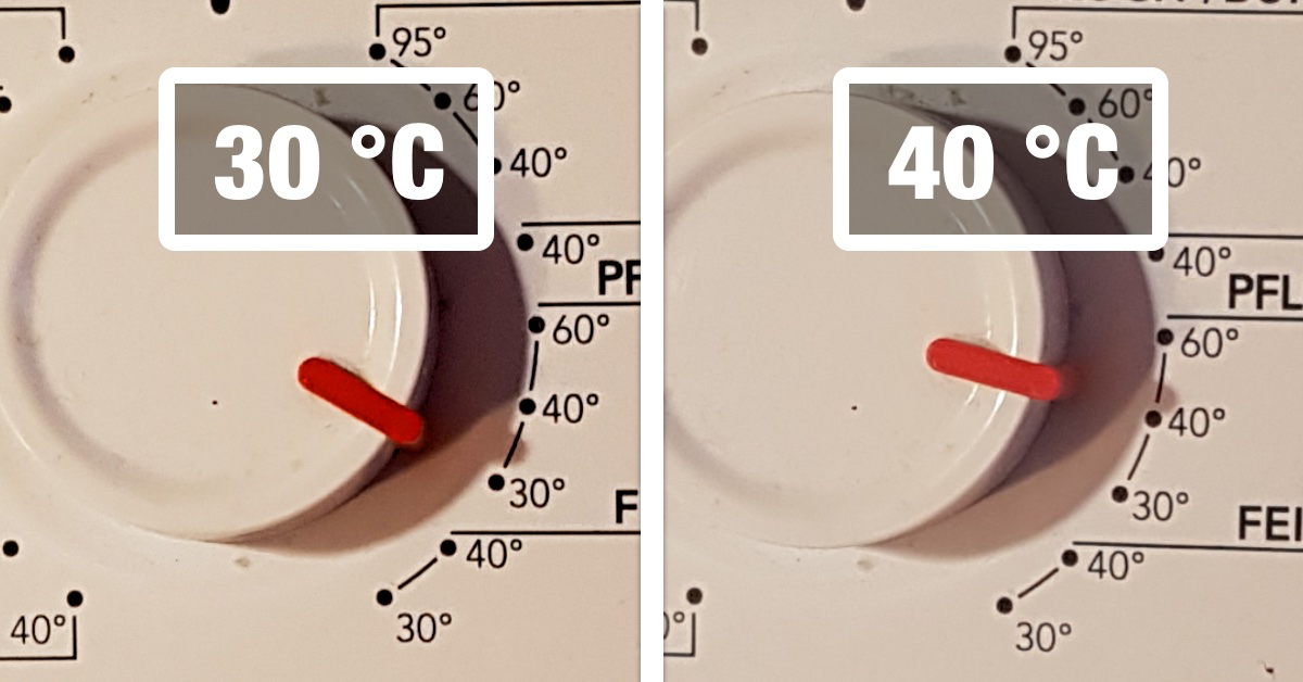 Wäsche bei 30 °C oder 40 °C waschen?