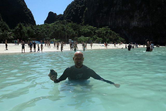 Wading at Maya Bay