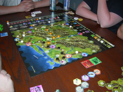 Gaming at Scott and Liz's House