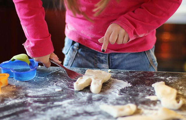 Making Salt Dough Easter Decorations