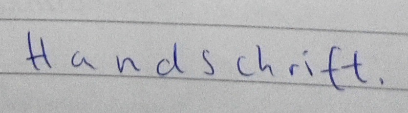 Handschrift analysieren