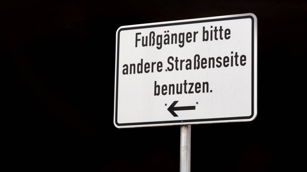 Straßenschild.