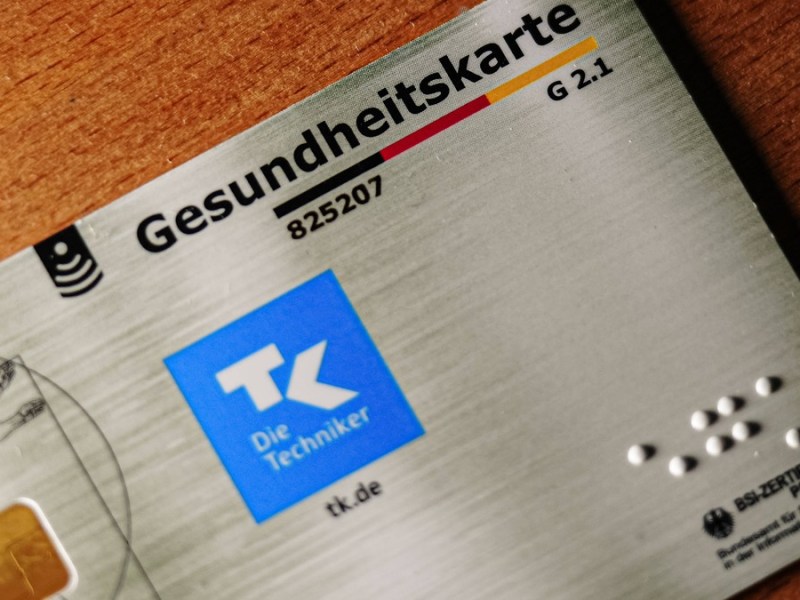 Eine Gesundheitskarte der TK.