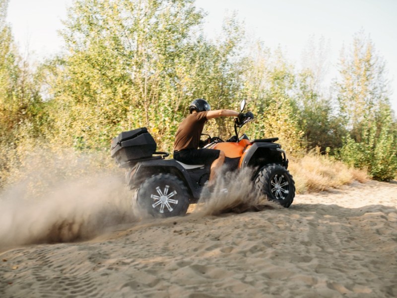 Fahrt mit dem Quad