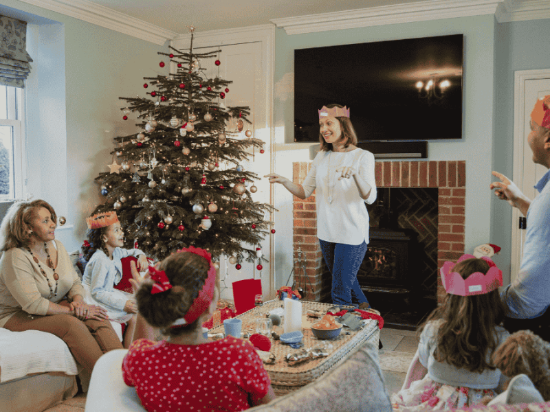 Weihnachtsspiele mit der Familie