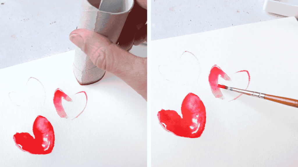DIY-Karte zum Valentinstag mit Herzen